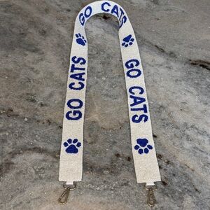 Go Cats Beaded Purse Strap